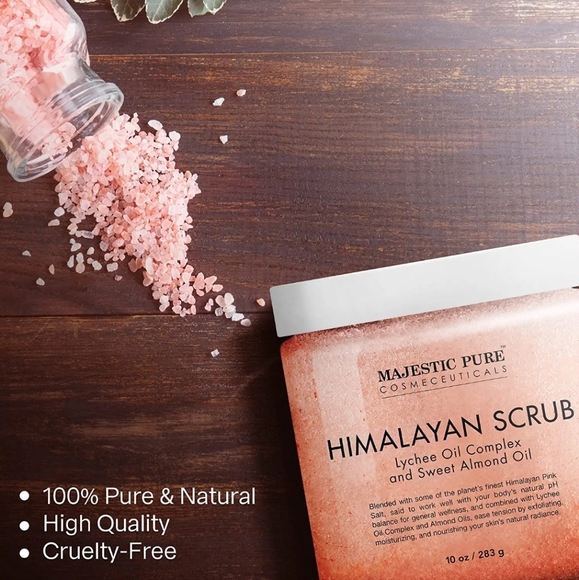 Majestic Pure Himalayan Exfoliating Salt Scrub (NEW & SEALED) - Picture 5 of 9